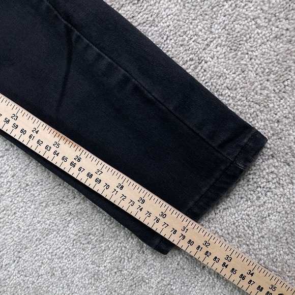 Levis Jeans Mens 32x32 Black 512 Slim Taper Mid Rise Stretch Denim - Picture 6 of 15